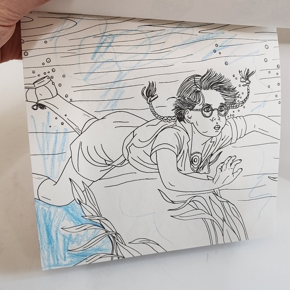 American Girl Molly Art Studio Illustration Coloring Book - Picture 8 of 8